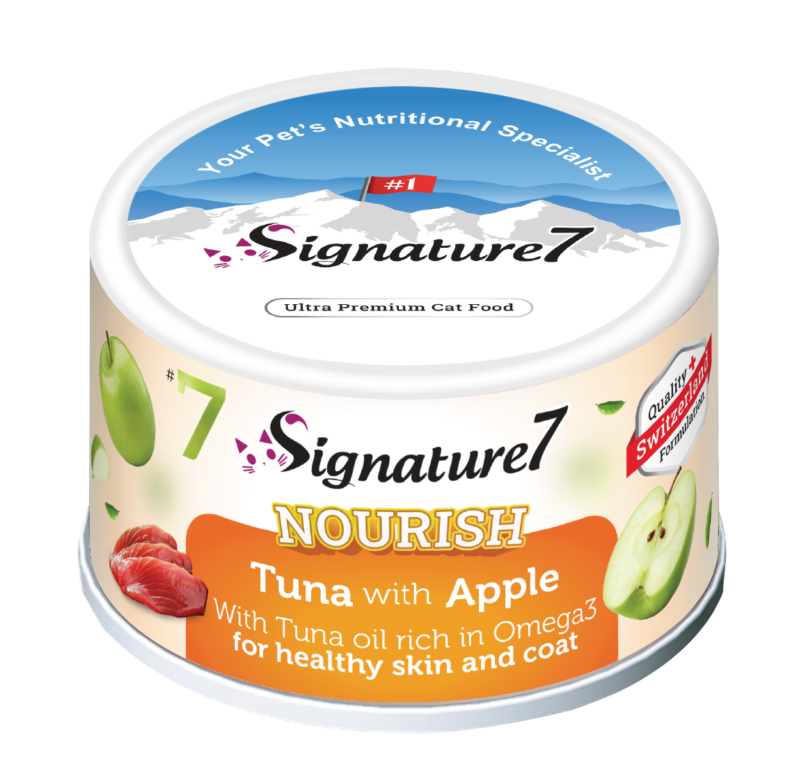 Signature7 Nourish Fruits Tuna with Apple Canned Cat Food 80g