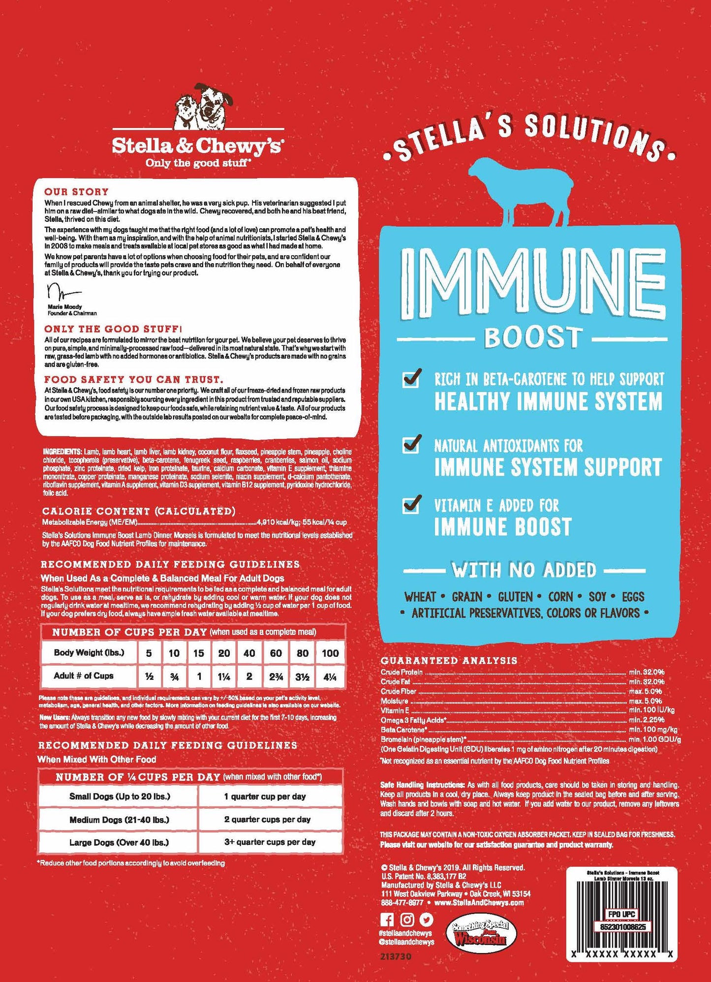 Stella and Chewy’s Stella’s Solutions Immune Support for Dogs 13oz