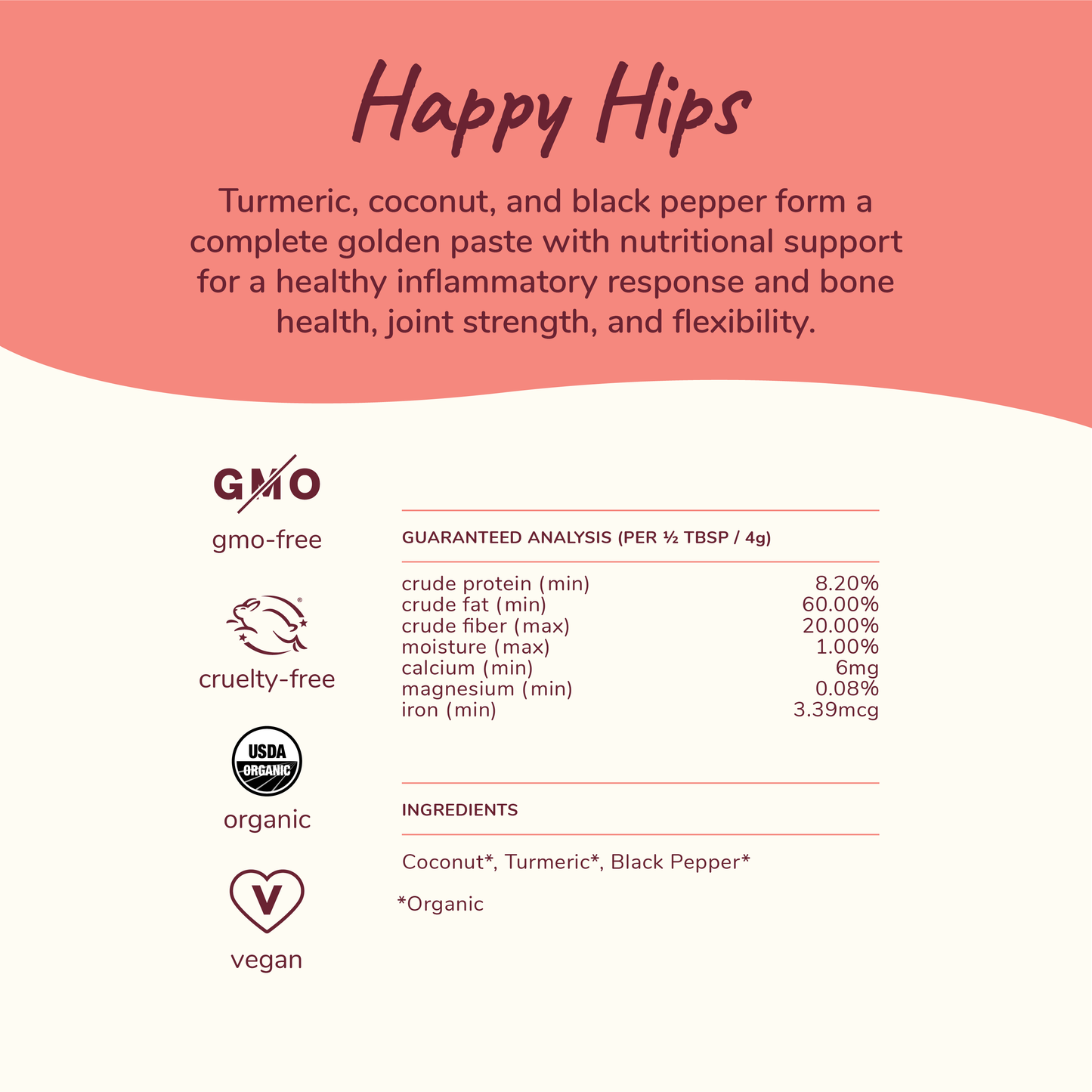 kin+kind Healthy Hip and Joint Supplement for Dogs and Cats