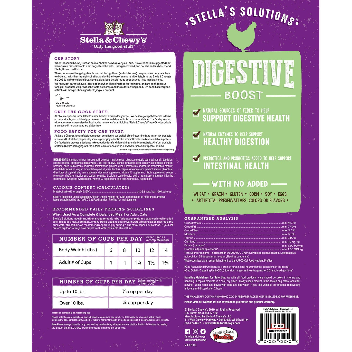 Stella & Chewy’s Stella’s Solutions Digestive Support Freeze Dried Raw Cat Food 7.5oz