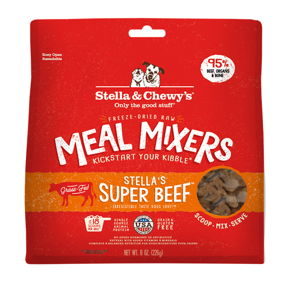 Stella & Chewy’s Super Beef Meal Mixers for Dogs 8oz