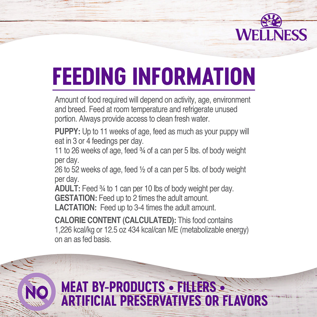 Wellness Complete Health Turkey & Sweet Potato Canned Dog Food 12.5oz