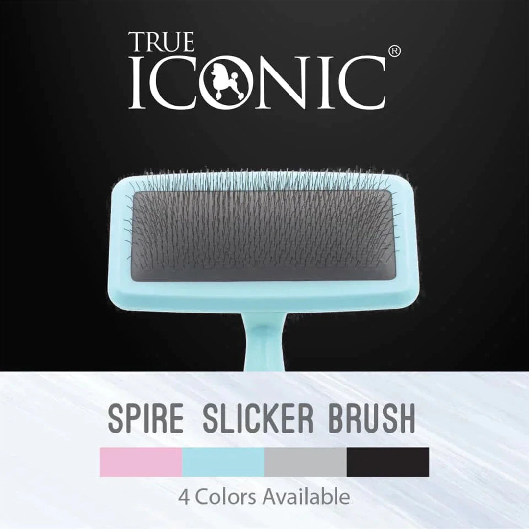 True Iconic Spire Slicker Brush Dog Grooming Brush for Detangling (3 Colors)