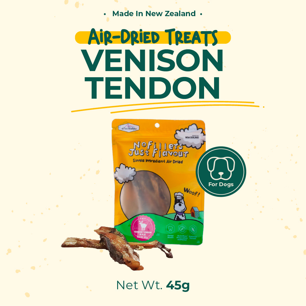 aTwoValley Air-Dried Venison Tendon Dog Chew β 45g