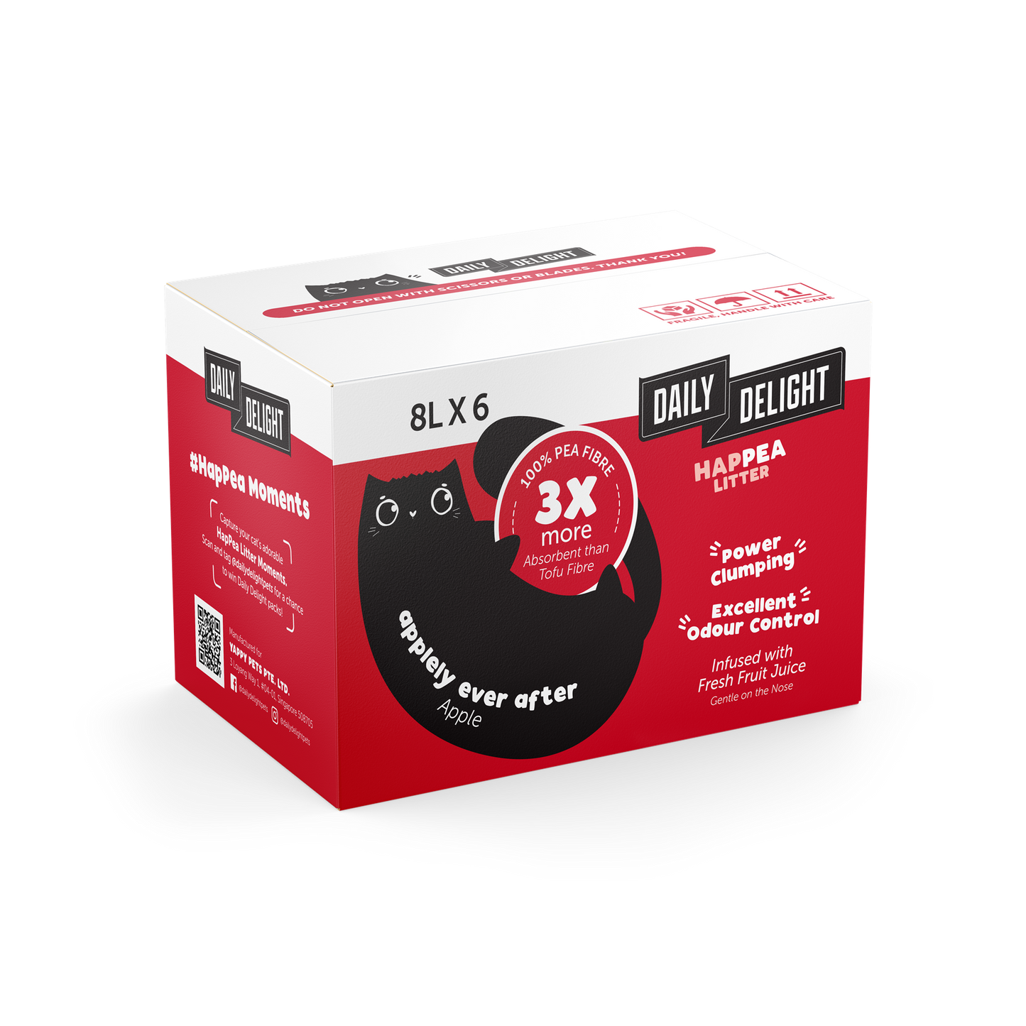 Daily Delight Happea Applely Ever After Apple Clumping Cat Litter 8L