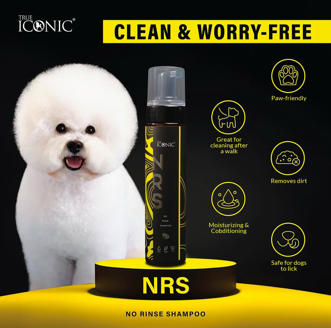 True Iconic Dog No Rinse Shampoo Foam Quick Clean 250ml