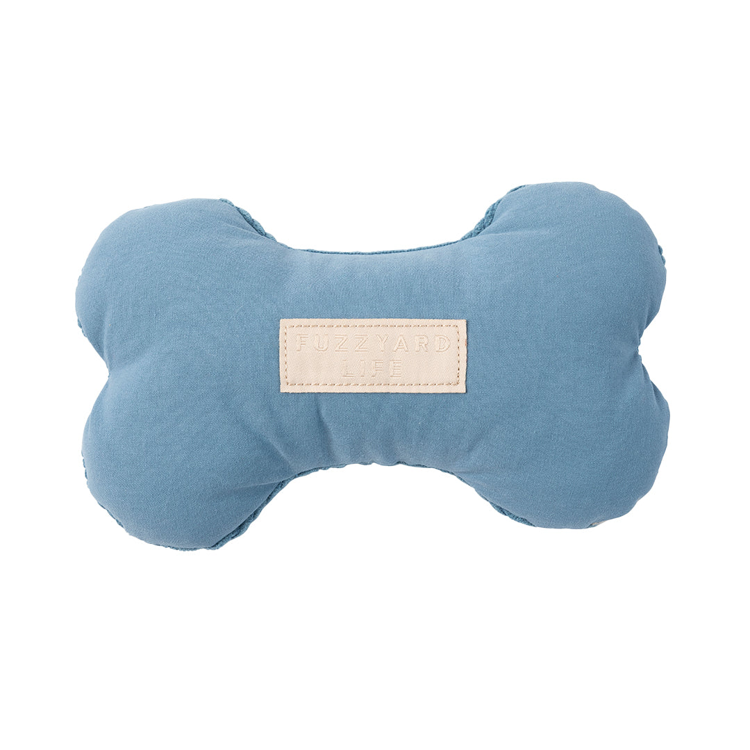 FuzzYard Life Bone Plush Dog Toy French Blue
