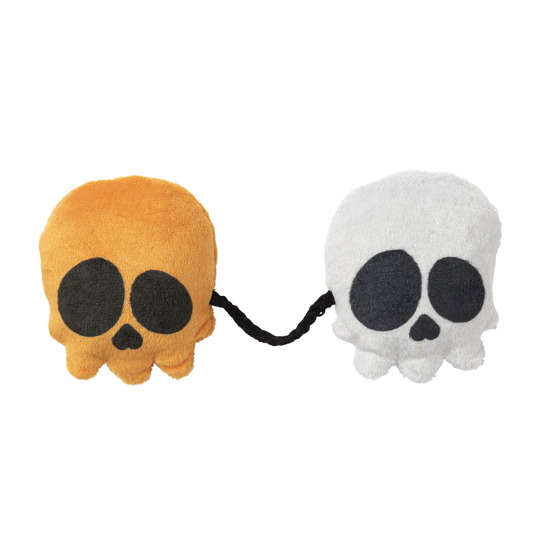 FuzzYard Meowloween Scully and Sully Skeleton String Cat Toy with Catnip