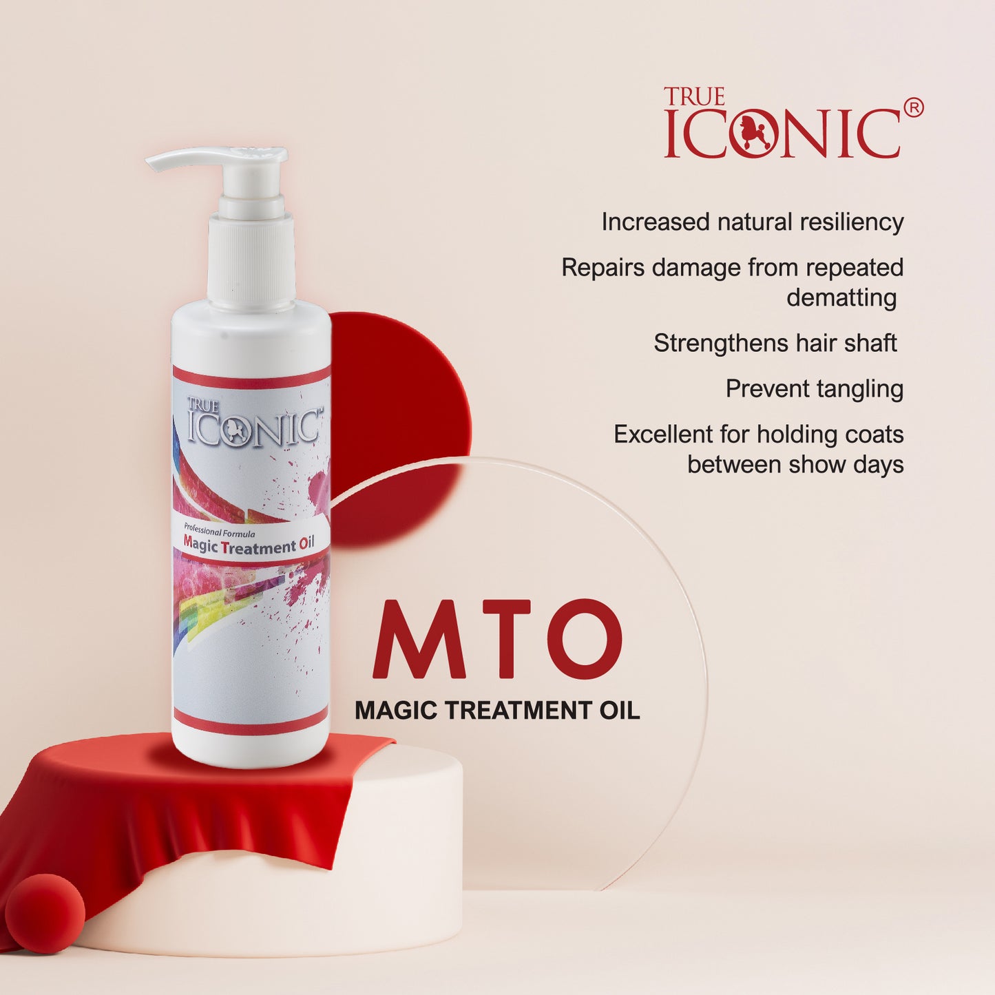 True Iconic Magic Treatment Oil 1000ml for Dogs and Cats Deep Moisturising Coat Care
