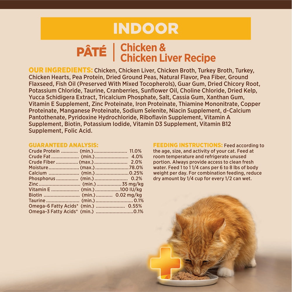 Wellness CORE+ Grain Free Indoor Formula Wet Cat Food 5.5oz