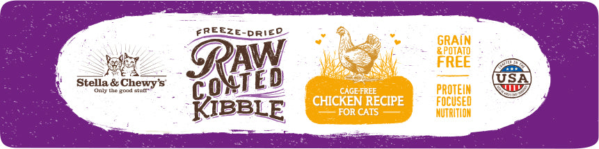 Stella and Chewy’s Raw Coated Kibble Cage Free Chicken Recipe for Cats 10LB