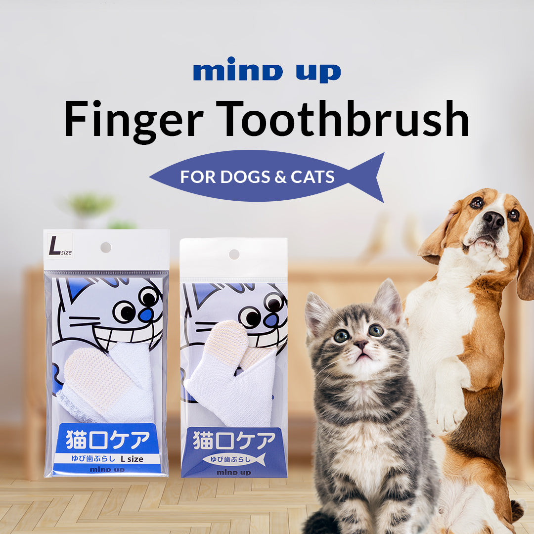 Mind Up Nyanko Care Finger Toothbrush L size for Cats and Dogs