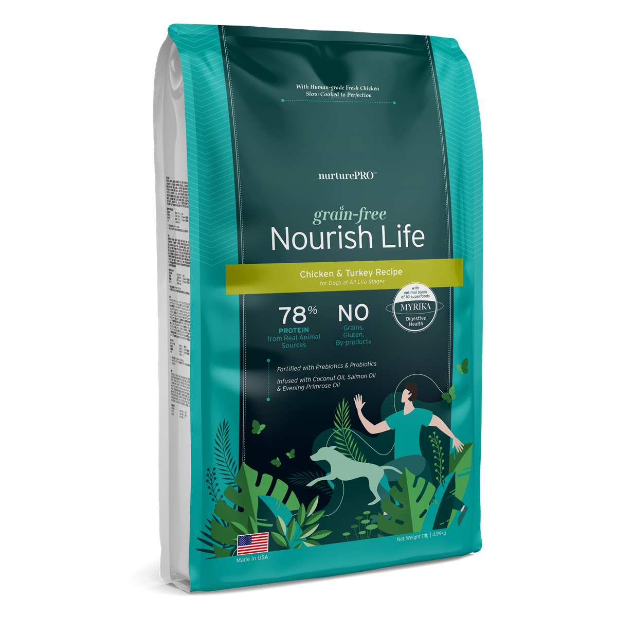 Nurture Pro Nourish Life Grain-Free Dry Dog Food – Chicken & Turkey (Adult Dogs) (0.6LB/3LB/11LB/20LB)