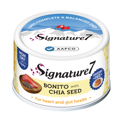 Signature7 Superfoods Bonito & Chia Seed Cat Pate (Monday) 80g