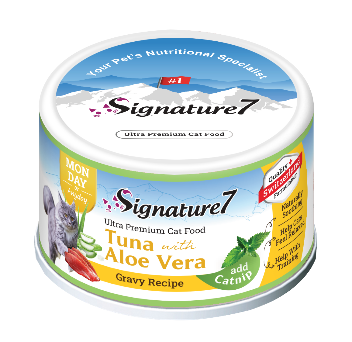 Signature7 Cat Wet Food in Gravy with Catnip 70g