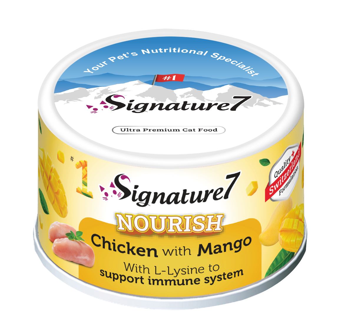 Signature7 Nourish Fruits Chicken with Melon Canned Cat Food 80g