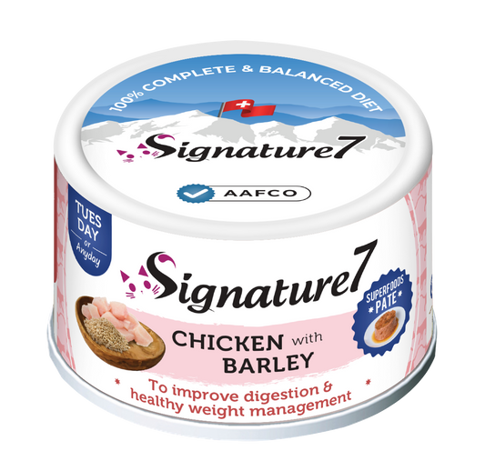 Signature7 Superfoods Chicken & Barley Cat Pate (Tuesday) 80g