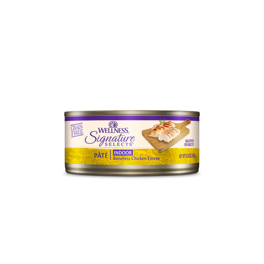 Wellness CORE Signature Selects Pate Boneless Chicken Indoor Grain Free Canned Cat Food 5.3oz