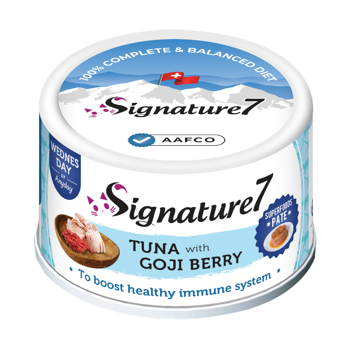 Signature7 Superfoods Tuna & Goji Berry Cat Pate (Wednesday) 80g