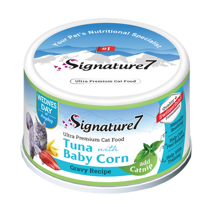 Signature7 Cat Wet Food in Gravy with Catnip 70g