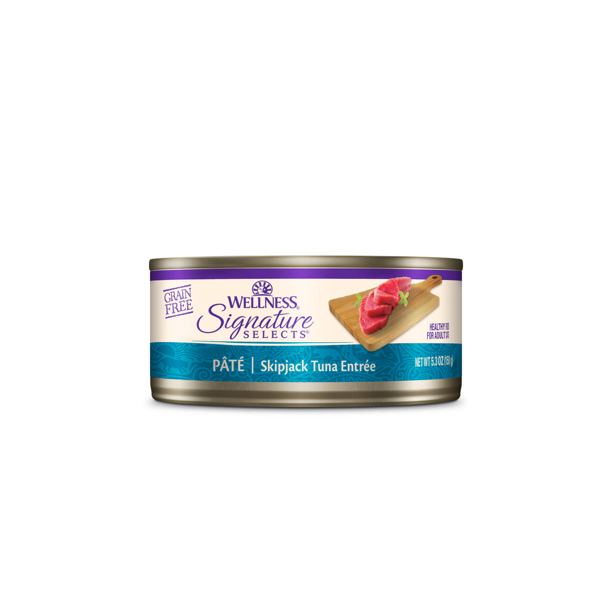 Wellness CORE Signature Selects Pate Skipjack Tuna Grain Free Canned Cat Food 5.3oz