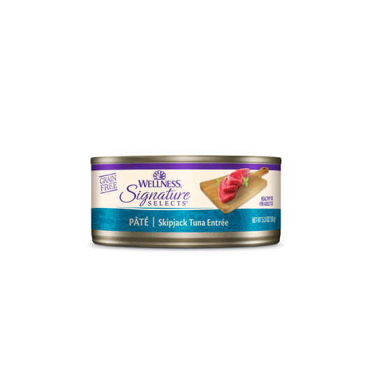 Wellness CORE Signature Selects Pate Skipjack Tuna Grain Free Canned Cat Food 5.3oz