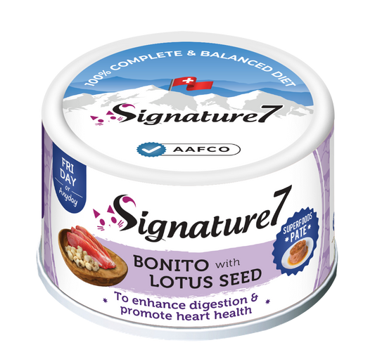 Signature7 Superfoods Bonito & Lotus Seed Cat Pate (Friday) 80g