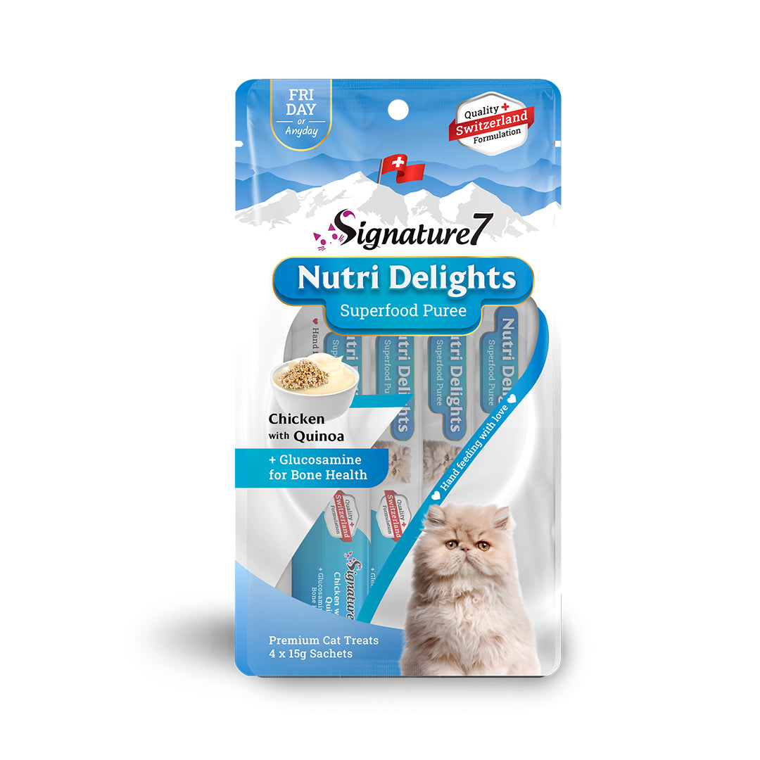 Signature7 Nutri Delights Chicken with Quinoa Purée Cat Treat (Fri) 60g