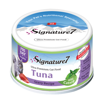 Signature7 Cat Wet Food in Gravy with Catnip 70g