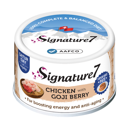 Signature7 Superfoods Chicken & Goji Berry Cat Pate (Saturday) 80g