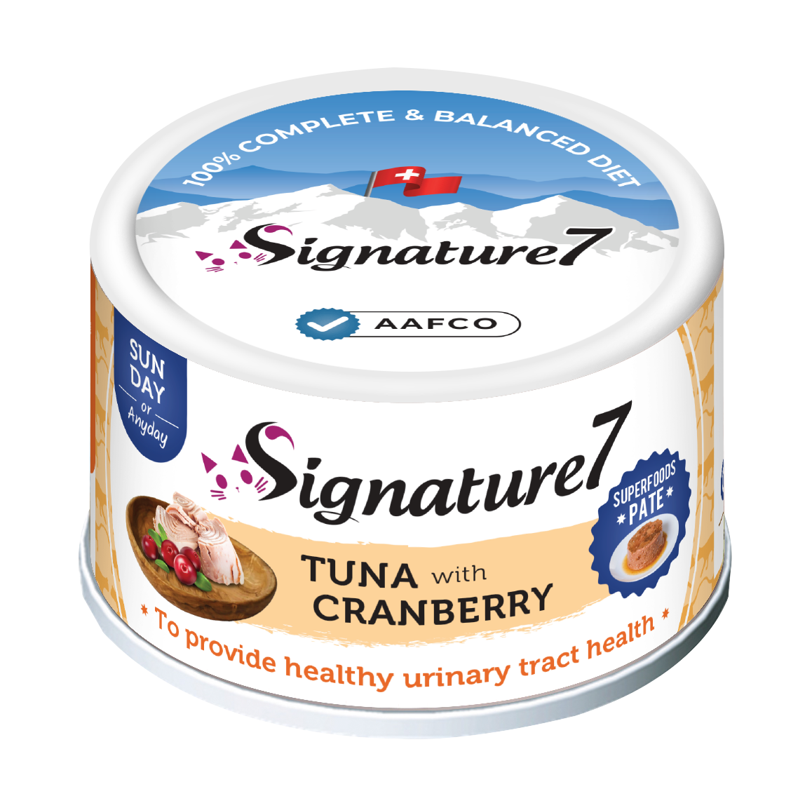 Signature7 Superfoods Tuna & Cranberry Cat Pate (Sunday) 80g