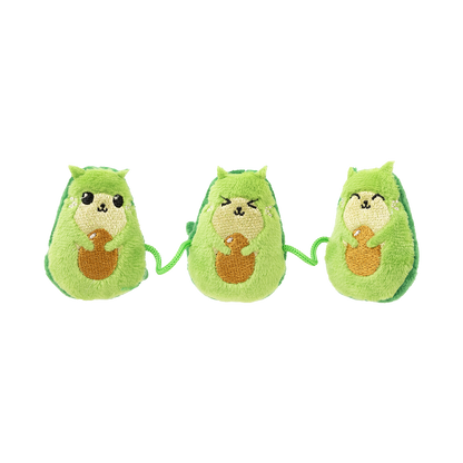 FuzzYard Cool Cats Plush Cat String Toy with Catnip - Food Series