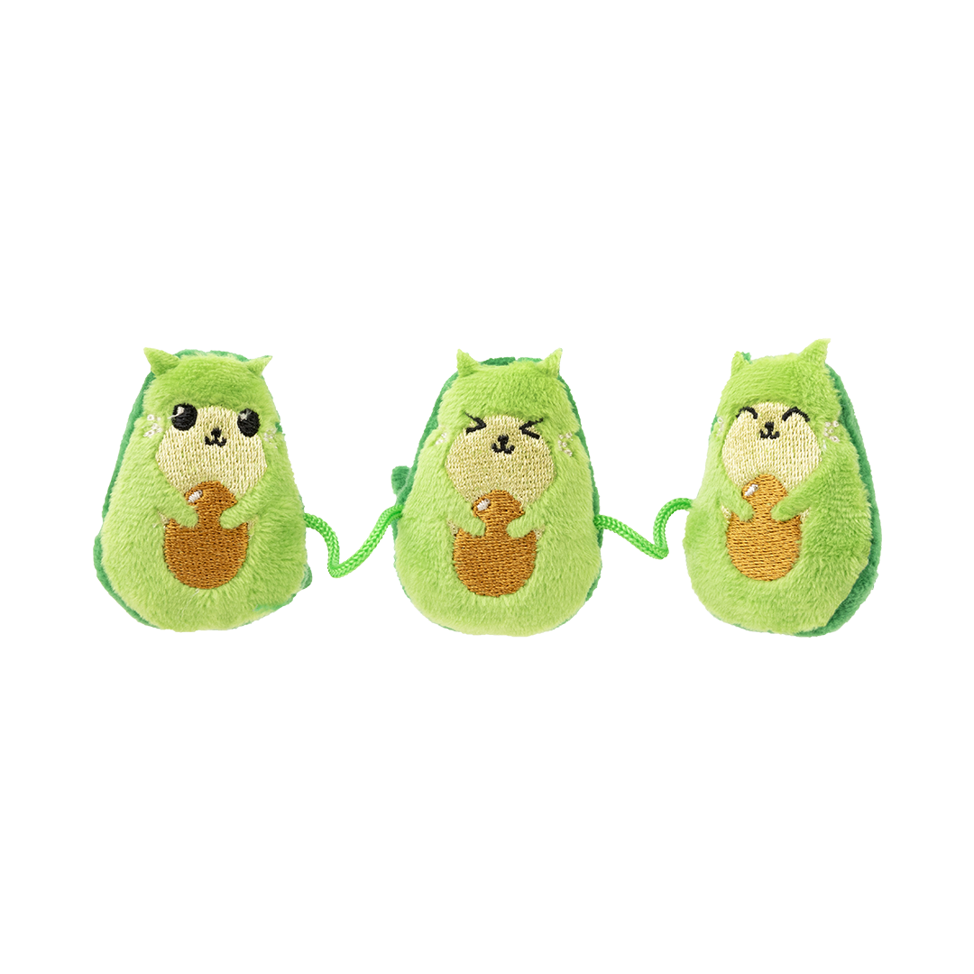 FuzzYard Cool Cats Plush Cat String Toy with Catnip - Food Series