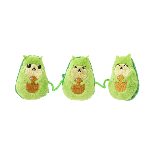 FuzzYard Cool Cats Plush Cat String Toy with Catnip - Food Series