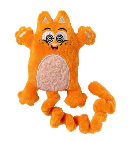 FuzzYard Yoga Cats Plush Cat Toy with Catnip and Crinkle Texture