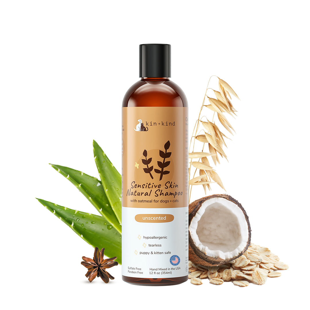 kin+kind Sensitive Skin Shampoo Unscented Oatmeal 12oz