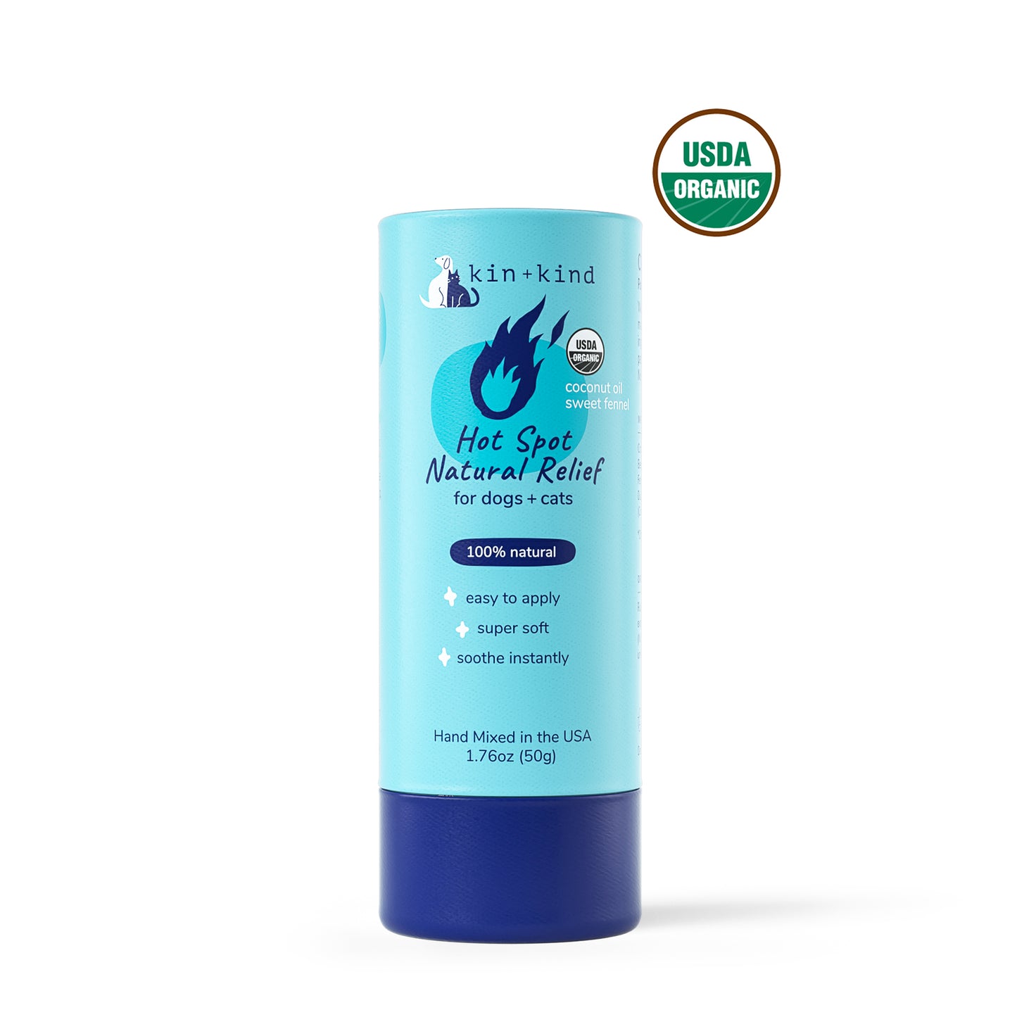 kin+kind Organic Hot Spot Relief Stick for Dogs 2.3oz
