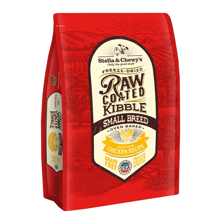 Stella & Chewy’s Cage Free Chicken Raw Coated Kibble for Small Breed Dogs 10LB