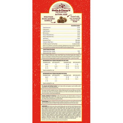 Stella & Chewy’s Beef Recipe with Pumpkin & Quinoa Raw Coated Kibble Wholesome Grains for Small Breed Dogs 3.5LB