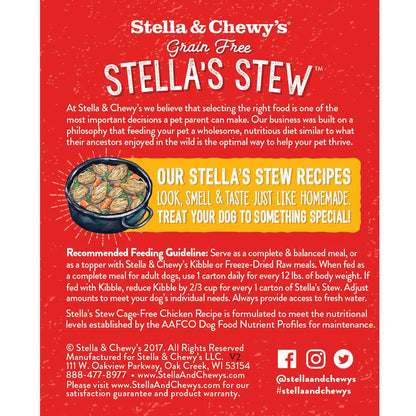 Stella & Chewy’s Grain Free Cage Free Chicken Recipe Stew Dog Food 11oz