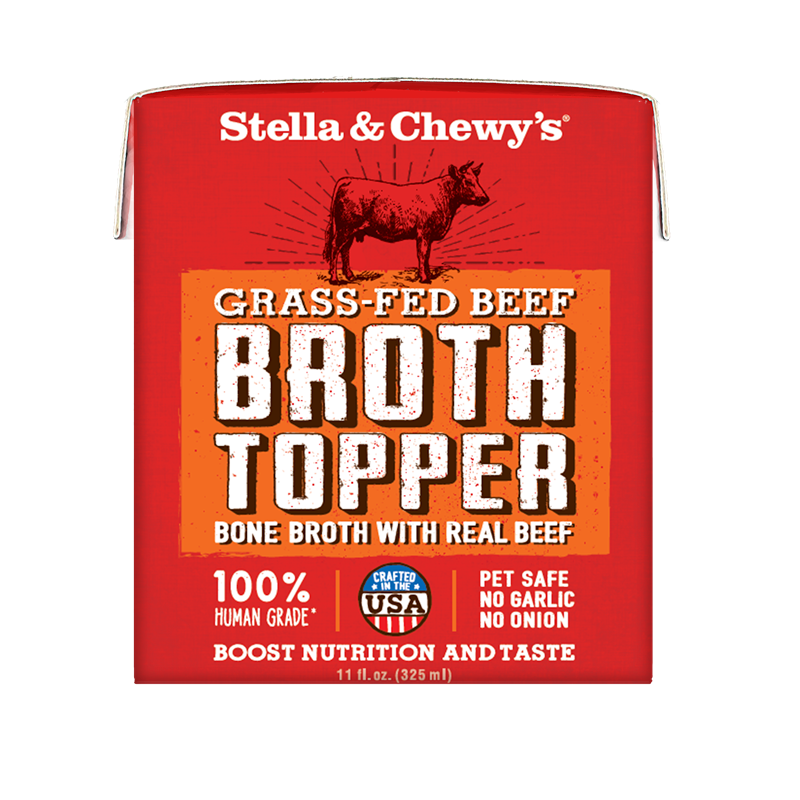 Stella & Chewy’s Grass Fed Beef Broth Topper Grain Free Wet Dog Food 11oz