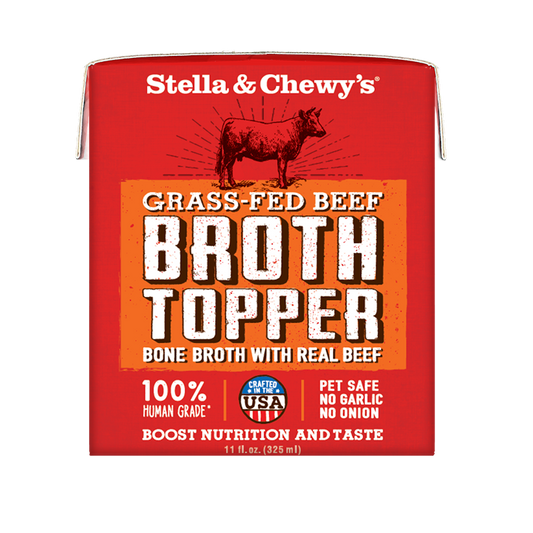 Stella & Chewy’s Grass Fed Beef Broth Topper Grain Free Wet Dog Food 11oz