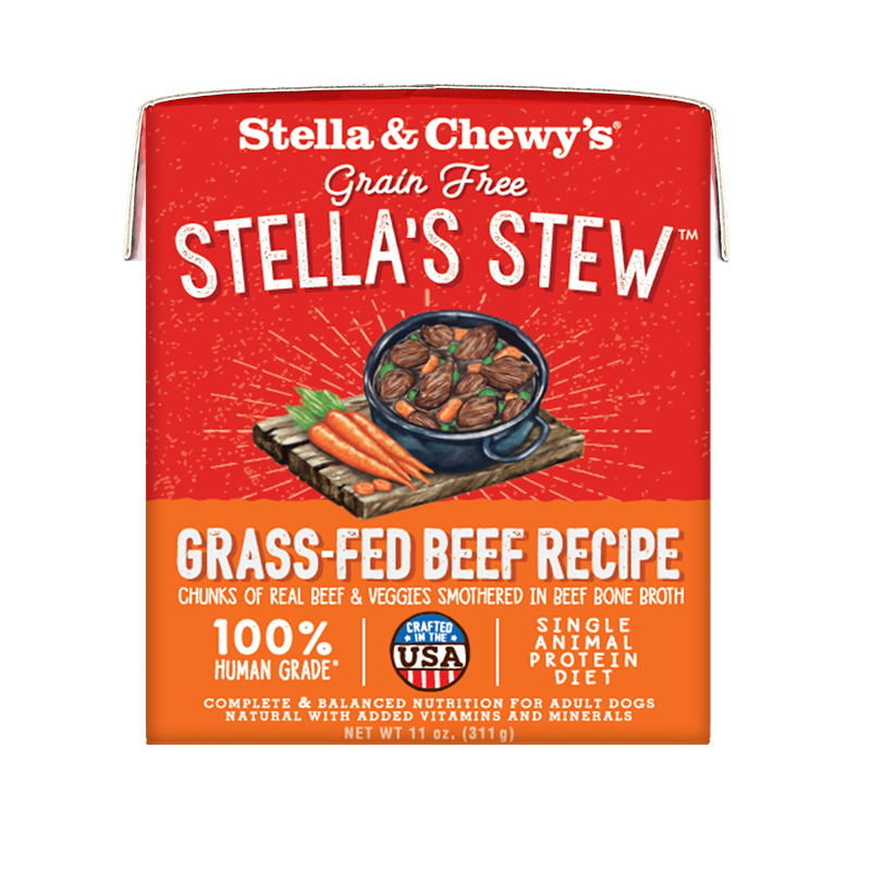 Stella & Chewy’s Stew Grass Fed Beef Grain Free Adult Wet Dog Food 11oz