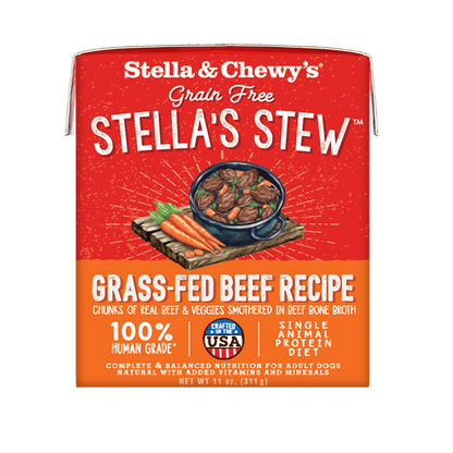 Stella & Chewy’s Stew Grass Fed Beef Grain Free Adult Wet Dog Food 11oz