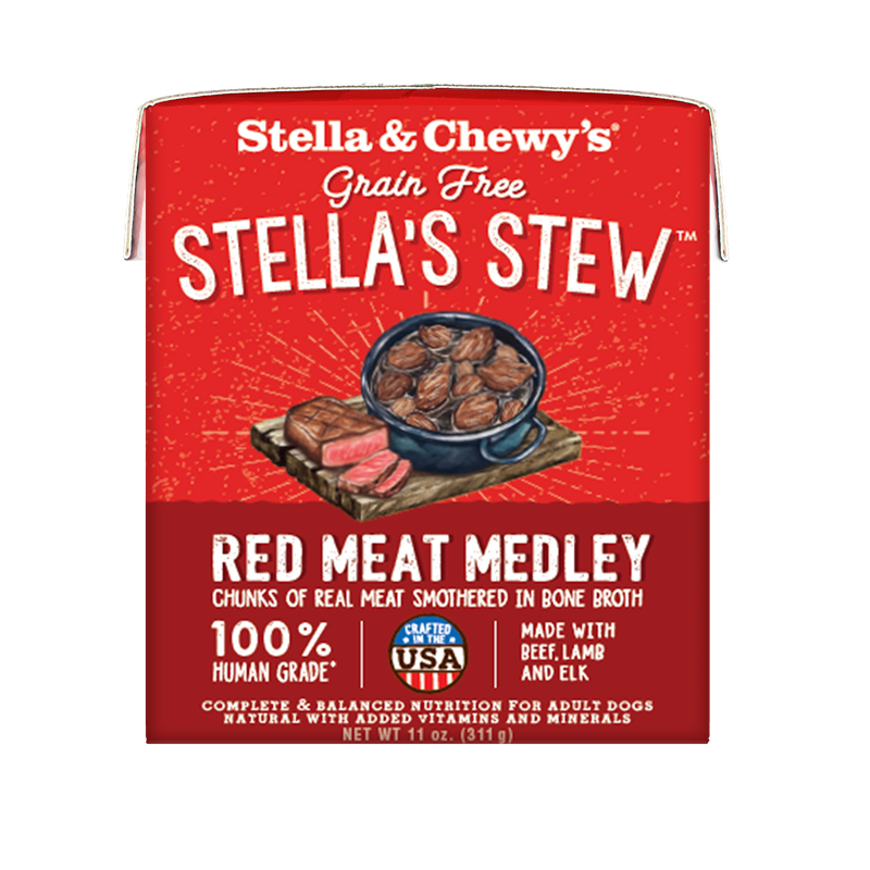 Stella & Chewy’s Stella’s Red Meat Medley Stew Grain Free Adult Dog Stew 11oz