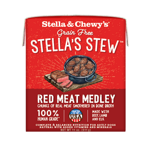 Stella & Chewy’s Stella’s Red Meat Medley Stew Grain Free Adult Dog Stew 11oz