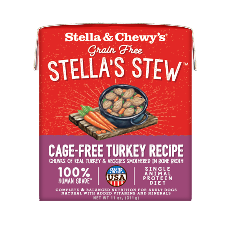Stella & Chewy’s Grain Free Cage Free Turkey Recipe Stew Dog Food 11oz