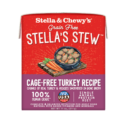 Stella & Chewy’s Grain Free Cage Free Turkey Recipe Stew Dog Food 11oz