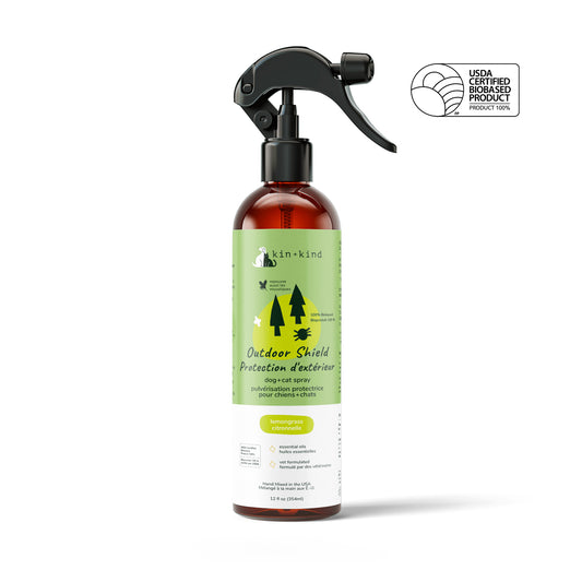 kin+kind Flea and Tick Protect Spray Lemongrass for Dogs and Cats
