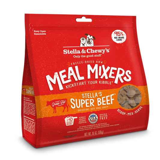 Stella & Chewy’s Super Beef Meal Mixers for Dogs 18oz